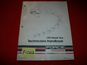 FORCE OUTBOARD TECHNICIANS HANDBOOK 1993 MODEL YEAR # 90-823871 792 - Picture 1 of 4