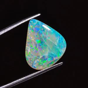 100% Natural Australian Opal Fancy Blue Fire Loose Gemstone 17X15X3 mm 5.44 Cts - Picture 1 of 3