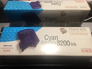5 X GENUINE ORIGINAL PHASER 8200 CYAN SOLID INK STIX 016-2045-00 FAST POSTAGE - Picture 1 of 2