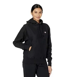 Women's Champion Hoodie Reverse Weave Boyfriend Relaxed  Size X Small BLK - Picture 1 of 5