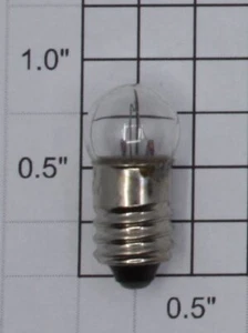 Lionel 1447 18 Volt Screw Base Clear Small Globe Light Bulb (24) - Picture 1 of 2