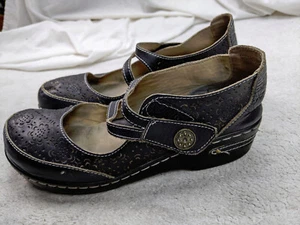 L'Artiste by Spring Step Damenschuhe rot Mamata Mary Janes 7,5 39 schwarz Keilabsatz - Bild 1 von 10
