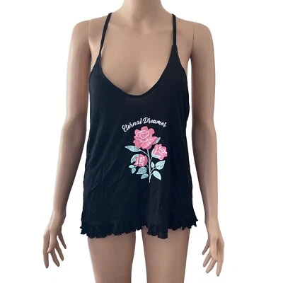 Jessica Simpson 背心上衣女式中号永恒梦想花卉新品 — 第 1/4 张图片