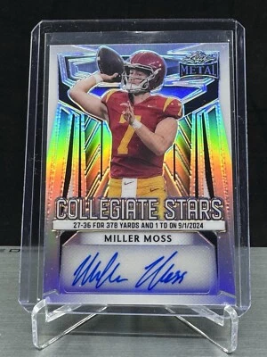 2024 MILLER MOSS PRC - Leaf Metal Collegiate Stars Auto - 7/35 (Jersey Match!) - Image 1 of 3