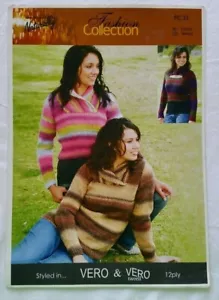 Naturally FC 31 Ladies Sweater in 2 Lengths 12 ply Knitting Pattern - VGC - Picture 1 of 2