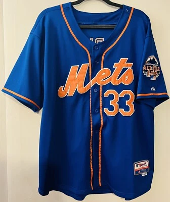 Camiseta deportiva Majestic NY New York Mets Matt Harvey #33 2013 All Star Patch talla 50 Foto 1 de 4