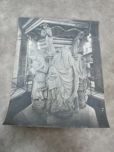 Antiker Fotodruck Französisch Frankreich Statue Kartäuserabtei Brunnen Moses Vintage - Bild 1 von 12