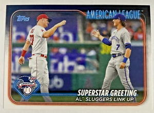 2024 Topps Serie 2 Superstar Greeting #413 Liga Americana - Imagen 1 de 2