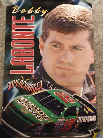 1996 Bobby Labonte Supercharged Interstate Batteries 23" x 35" Nascar Poster Cover