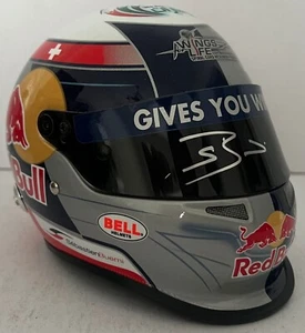 Sebastien Buemi Hand Signed 2011 1/2 Scale Helmet Scuderia Toro Rosso Very Rare - Picture 1 of 14