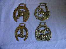 Vintage Horse Brasses x 4 Horse Themes
