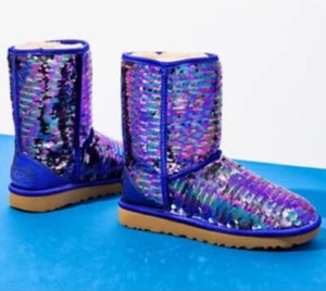 Neu im Karton UGG Stiefel Wendepailletten Glitzer - Bild 1 von 8