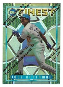1995 Topps Finest Refractor #281 Jose Offerman Los Angeles Dodgers BV $5 - Imagen 1 de 1