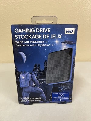 WD Gaming Drive Ps4 External Hard Drive 4 TB WDBM1M0040BBK-WESN - Image 1 of 3