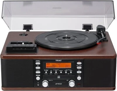TEAC CD Recorder with Turntable/Cassette Player LP-R520-WA LPR520WA - Image 1 of 4