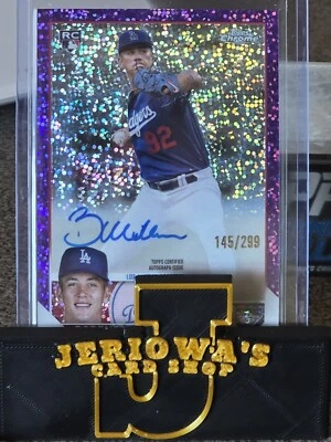 2023 Topps Chrome   Purple Speckle Refractor Bobby Miller /299 #RA-BM (RC, AU) - Image 1 of 3