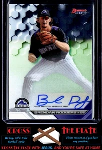 Bowman's Best of 2016 Auto Brendan Rodgers Rockies #B16-BR - Imagen 1 de 2