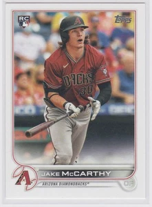 2022 Topps Jake McCarthy Rookie Arizona Diamondbacks #370 - Picture 1 of 2