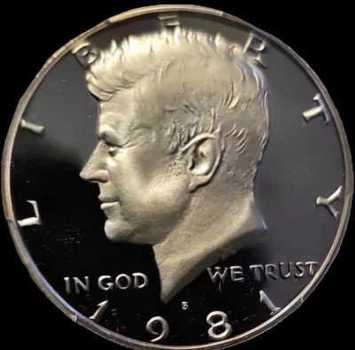1981-S Kennedy Half Dollar Type 1 PR69 DCAM PCGS Blue Label - Image 1 of 4