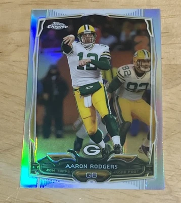 2014 Topps Chrome #83 Aaron Rodgers Refractor - Image 1 of 2