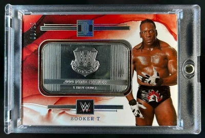 2023 Impeccable WWE Booker T Legends Logo Silver #/35 - Image 1 of 2