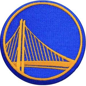 Offizieller Golden State Warriors Logo großer Aufkleber Bügelbild NBA Basketball Patch E - Bild 1 von 1