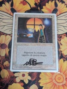 1x Signed Italian Death Ward Magic The Gathering Staple - Picture 1 of 2