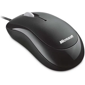Microsoft Basic Optical Mouse, schwarz, kabelgebunden - Bild 1 von 4