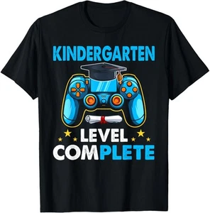 Kindergarten Level Complete Last Day Of School Graduate Boys T-Shirt Hoodie - Picture 1 of 16