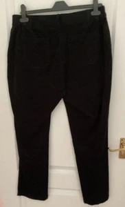 Ladies Black Needlecord Jeans - Picture 1 of 2