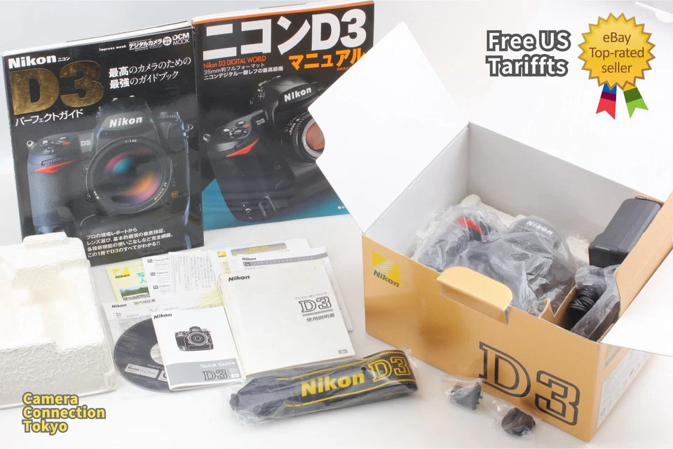 SC40516 [MINT in Box] Nikon D3 12.1MP Digital SLR Camera Body Black From JAPAN - Image 1 of 4