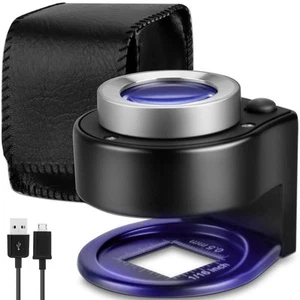 30X Loupe Magnifier with 6 LED Lights, Rechargeable Portable Desktop Jewelers... - Picture 1 of 6
