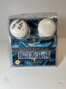 Gainsborough Porcelain Bed And Bath Locking Door Knobs READ - Picture 1 of 2