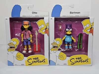 Bartman & Otto con Guitarra de Jakks Pacific Los Simpson 5" Lote de 2 Combo  Foto 1 de 4