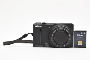 【Near MINT】Nikon Coolpix S9100 Compact Digital Camera 12.1 MP 18x Zoom Black - Picture 1 of 12