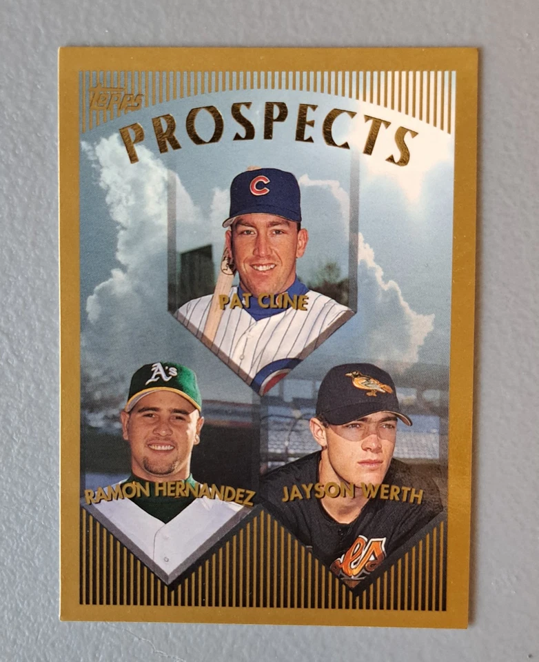 1999 Topps Prospects #209 Jayson Werth Ramon Hernandez Pat Cline (RC) - Image 1 of 1