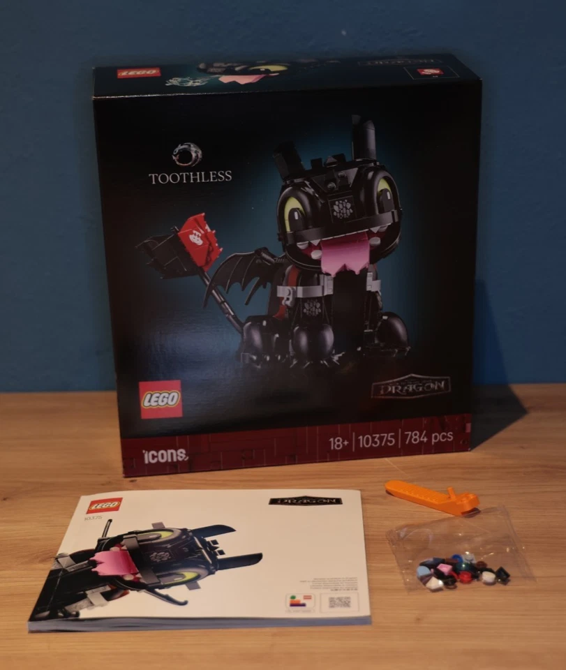 LEGO Ersatzteile + Leerkarton + Anleitung *** 10375 Ohnezahn Toothless Drachenzä - Bild 1 von 4