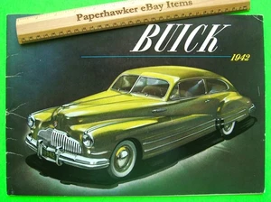 1942 BUICK HUGE PRESTIGE 36-pg COLOR CATALOG Brochure LIMITED Woodie Wagon LIMO - Picture 1 of 24