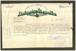 Briefkopf Montemerlo Antonio Discotto Marmellata La Sublime 1956 QX271 - Bild 1 von 1