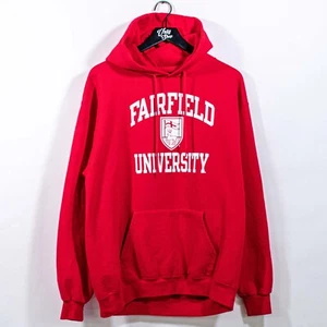 Fairfield University Champion Hoodie Sweatshirt Large Y2K College Sports - Picture 1 of 7