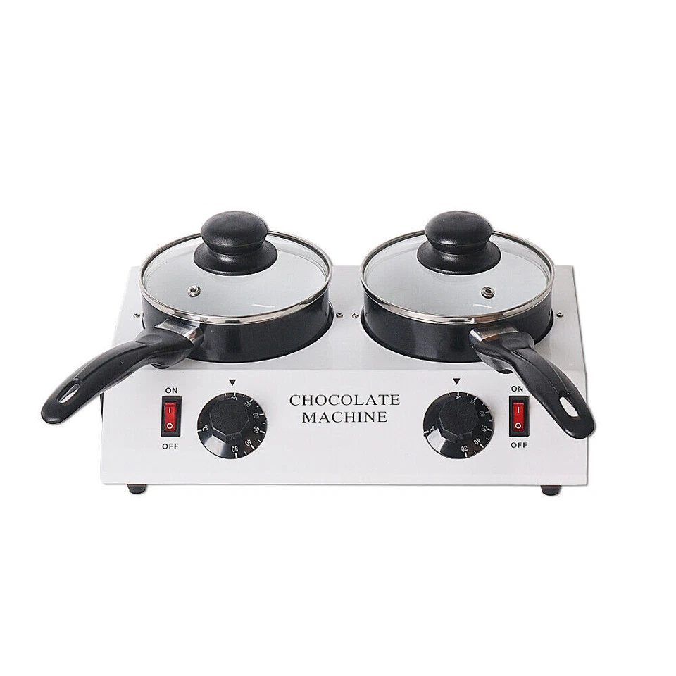 Chocolate Melting Machine 2 Pots Electric Cheese Melting Dessert Making Tool - Image 1 of 4