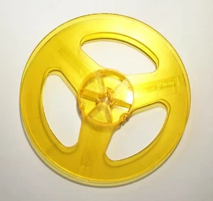 Reel to Reel Empty Spool 7'' for Recording Tape. Yellow color. Rarity. - Picture 1 of 12