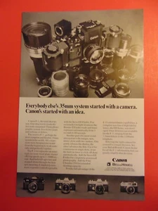 1971 Canon 35 mm Camera System vintage print ad - Picture 1 of 1