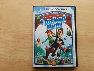 FLUSHED AWAY (2007) DVD UK EDITION REGION 2 KIDS CHILDREN ANIME FILM MOVIE - Image 1 of 4