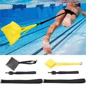 Drag Fallschirm Schwimmen Übungsgurt Schwimmen Widerstand Gürtel Wassersport - Bild 1 von 14