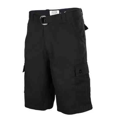 One Tough Brand Mens Cargo Shorts w Pockets Belted Casual Hiking Workout Jogger  - Image 1 of 2