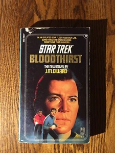 STAR TREK #37 : BLOODTHIRST by J.M. Dillard 1987 Pocket paperback STOS - Picture 1 of 4