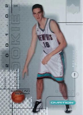2001 Upper Deck Ovation #92c Pau Gasol RC Rookie - Memphis Grizzlies 51/625 - Image 1 of 2