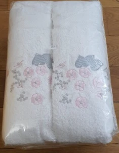 Egyptian Cotton, 3 pieces, Embroidery XL Bath Towels, 140×85 cm, 55' × 34' inch. - Picture 1 of 11