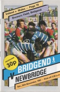 Nov 87 BRIDGEND v NEWBRIDGE - Picture 1 of 1